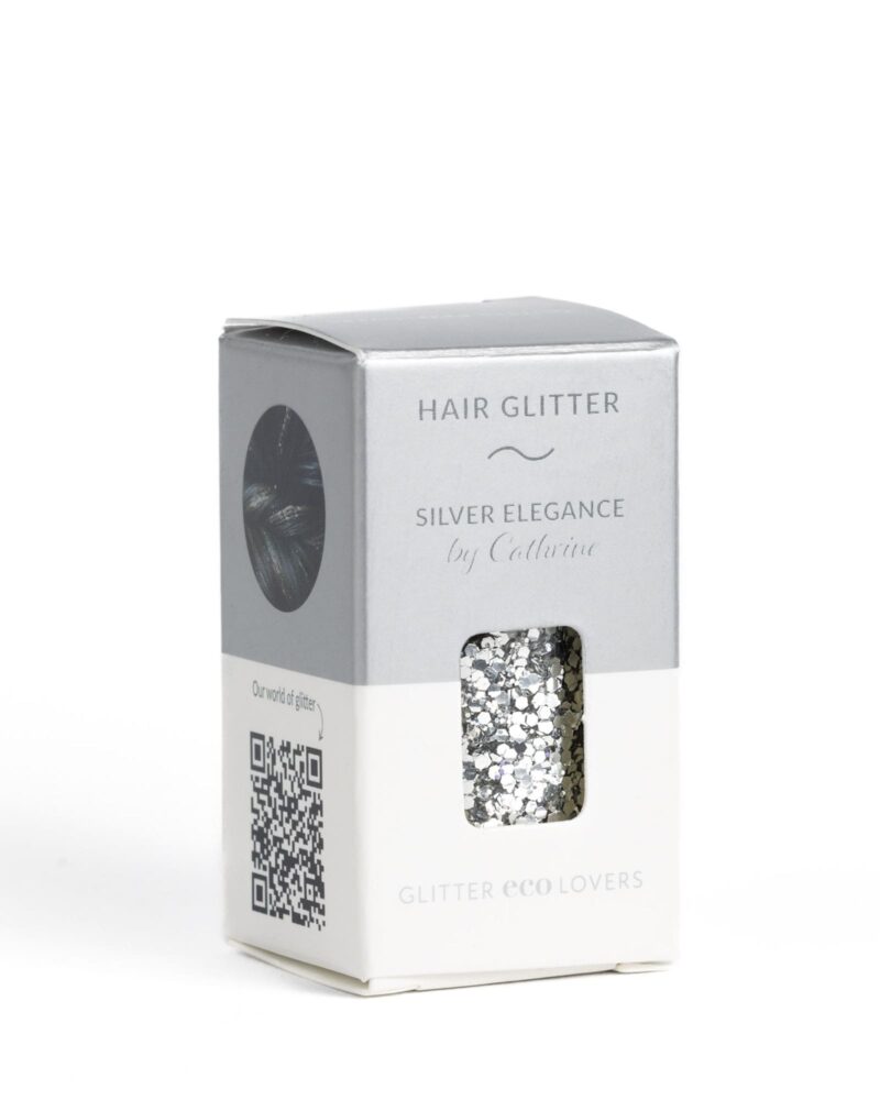 D Pack Silver Elegance Hair Glitter 6 Pcs